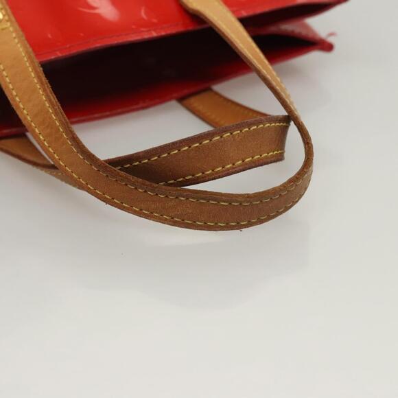 LOUIS VUITTON Monogram Vernis Reade PM Hand Bag Red Rouge M91088 - Picture 8 of 13